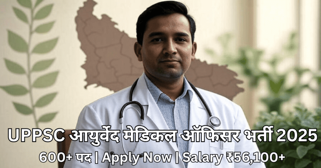 UPPSC medical officer (आयुर्वेद मेडिकल ऑफिसर भर्ती) 2025 – 300+ सरकारी पद, आवेदन अभी करें | BAMS वालों के लिए सुनहरा मौका | Ayurveda Govt Job Alert
