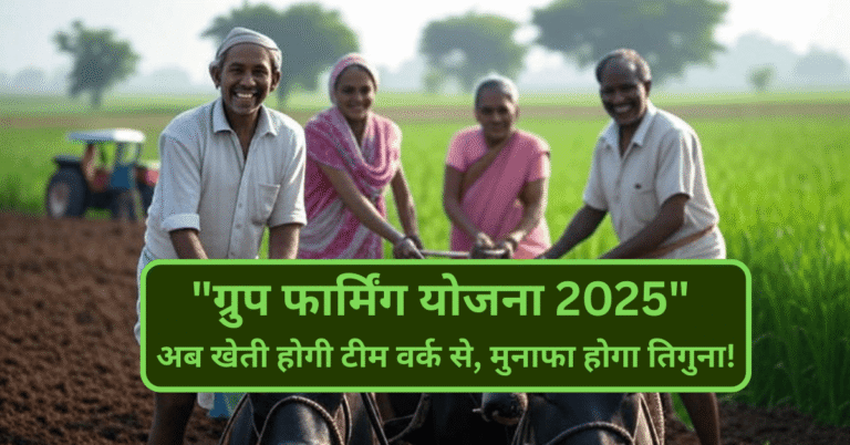 group farming yojana 2025 – छोटे किसान अब मिलकर खेती कर सकेंगे, पाएं सरकारी सब्सिडी और तीन गुना मुनाफा! 2025 – छोटे किसान अब मिलकर खेती कर सकेंगे, पाएं सरकारी सब्सिडी और तीन गुना मुनाफा!