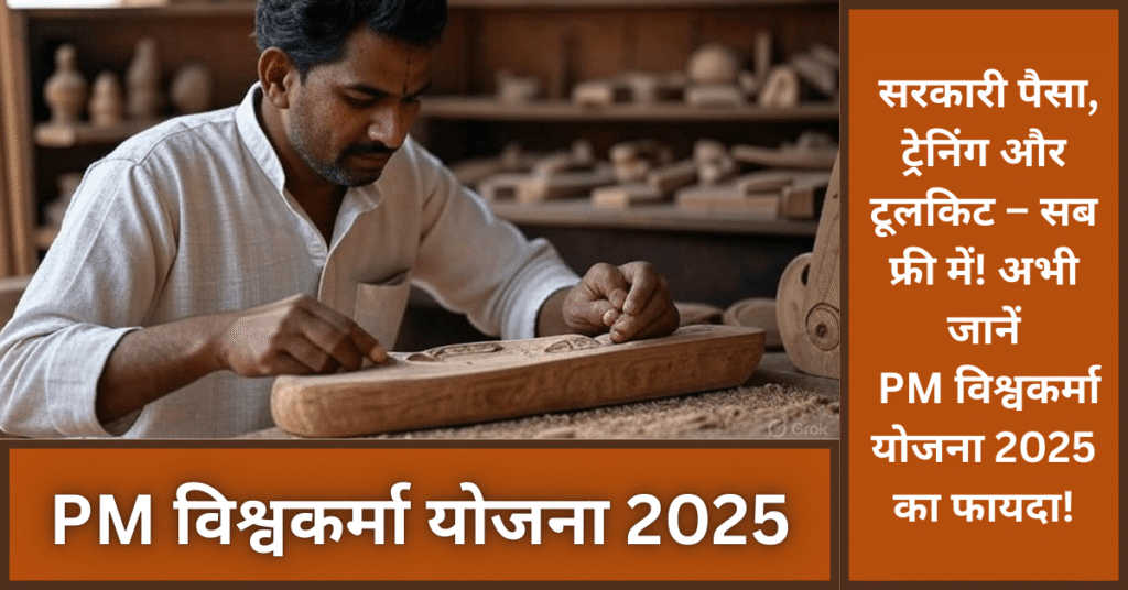 PM विश्वकर्मा योजना 2025 – बिना गारंटी ₹3 लाख लोन और फ्री टूलकिट के साथ सरकारी मदद