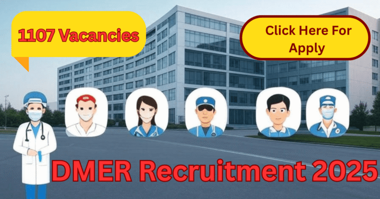 DMER Recruitment 2025 тАУ Apply Online for 1107 Medical & Non-Technical Posts