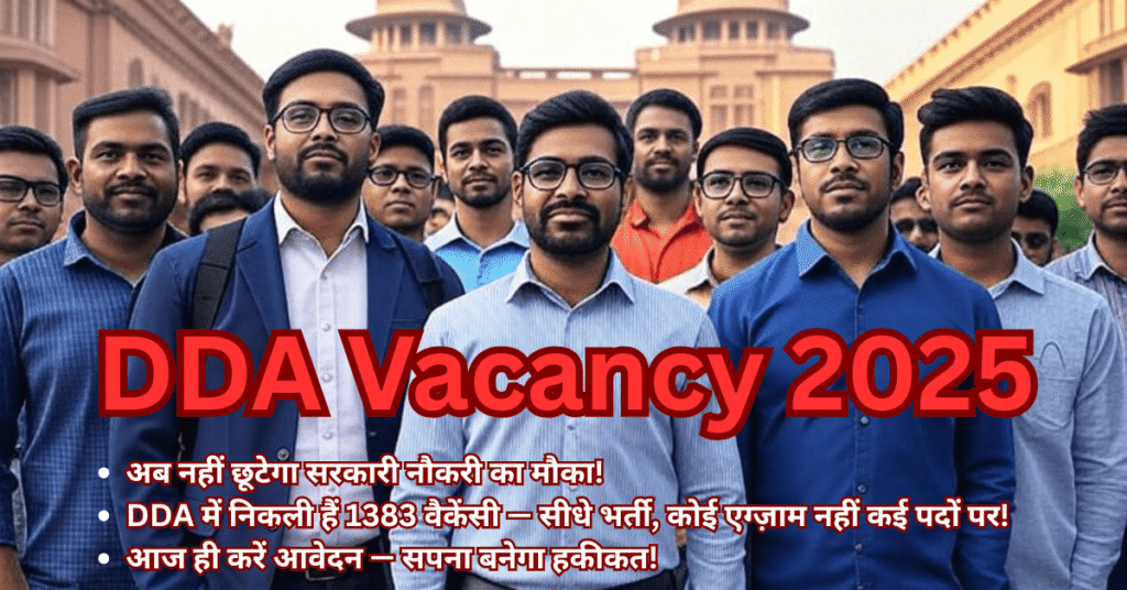 DDA Recruitment 2025 – Delhi Government Job Opportunity