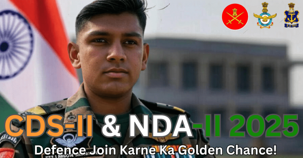 UPSC CDS-2 aur NDA-2 2025 Exam Notification – Join Indian Defence
