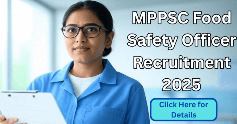 MPPSC Food Safety Officer FSO Online Form 2025 infographic apply online