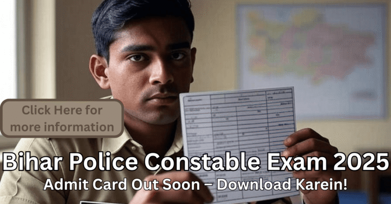 "Bihar Police CSBC Constable Exam Schedule 2025 का दमदार मौका – जानिए कब है एग्ज़ाम, कब आएगा एडमिट कार्ड और कैसे करें तैयारी, अभी देखें पूरी डिटेल!"