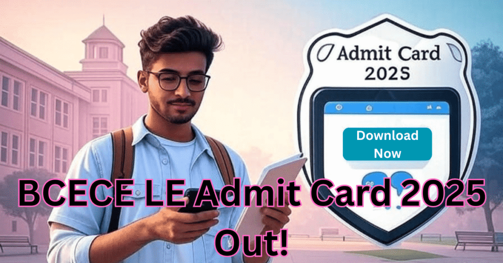 Download BCECE LE Admit Card 2025 Now – 9 जून को Exam, एक मौका जो बदल सकता है तुम्हारा Future!