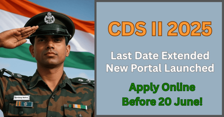 CDS 2 2025 apply online uniformed aspirants with defence academy logos