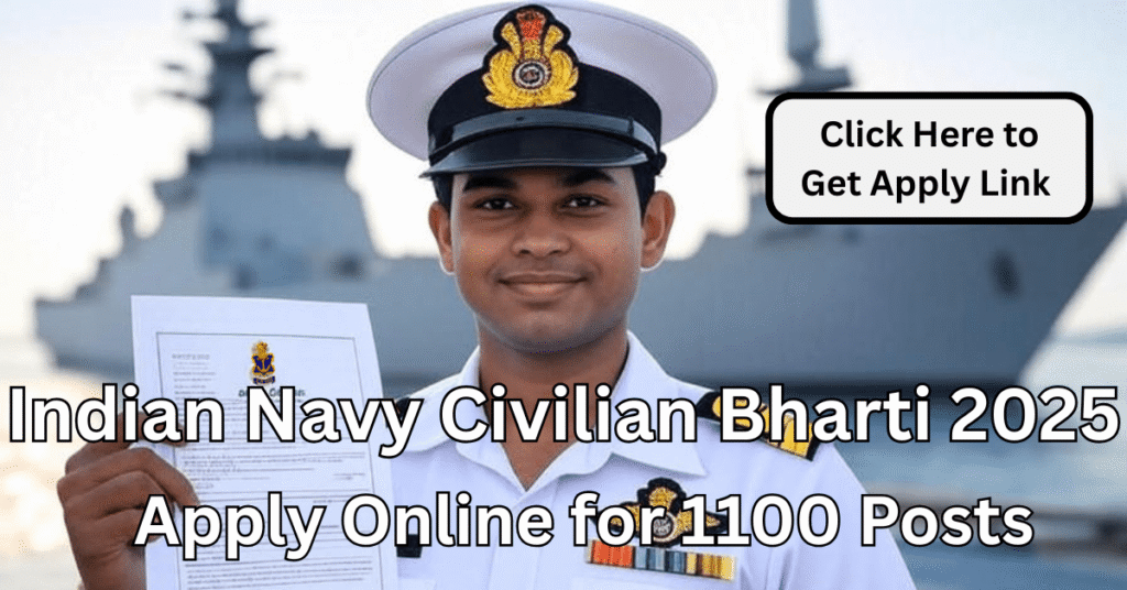 Indian Navy Civilian Recruitment 2025 Online Form भरते युवा उम्मीदवार Navy जहाज के सामने