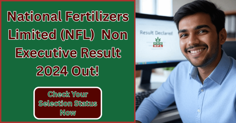 NFL Non Executive Result 2025 Declared тАУ Candidate Checking Result Online on Computer
