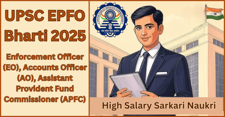 UPSC EPFO Recruitment 2025 के लिए युवा उम्मीदवार फॉर्मल ड्रेस में, सरकारी नौकरी का सपना लिए हुए