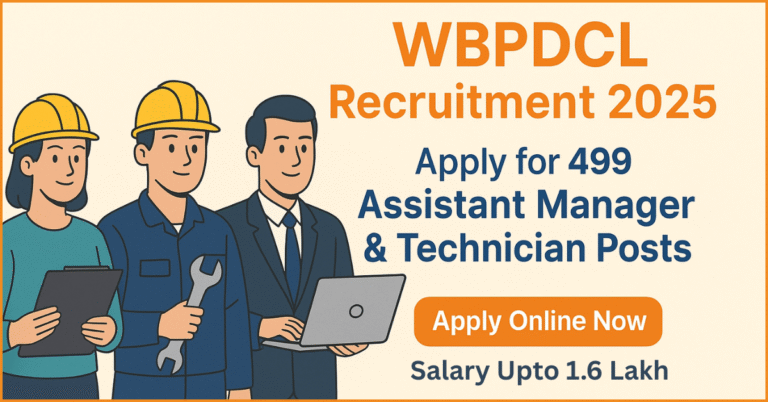 WBPDCL WBPDCL Assistant Manager And Technician Recruitment 2025 Govt. Jobs in West Bengal