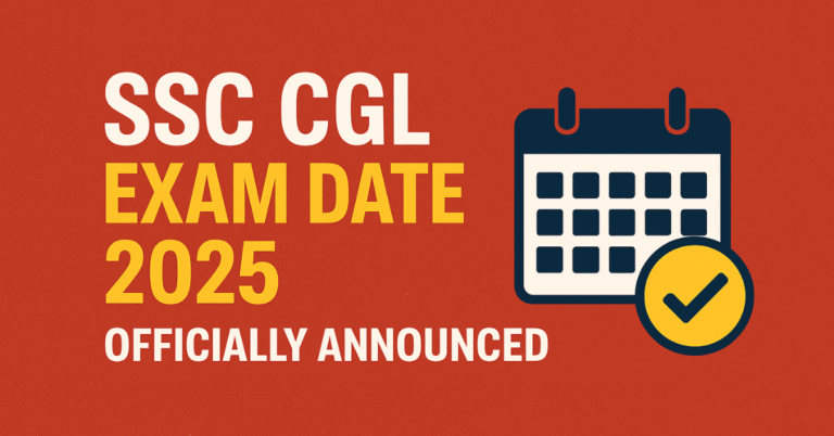 SSC CGL Exam Date 2025 Notification with Important Details and Admit Card Update