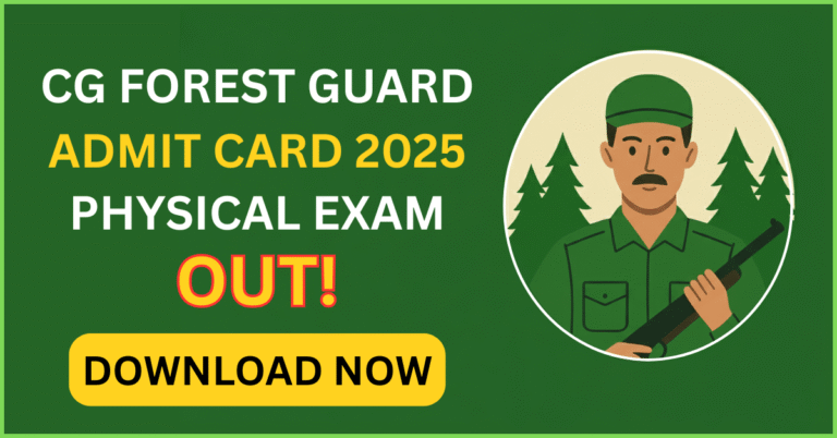 CG Forest Guard Admit Card 2025 Physical Exam Out - Download Now, forest guard with rifle in green uniform
