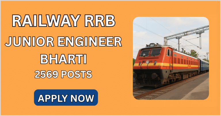 Railway RRB Junior Engineer Bharti 2025: 2569 Posts – Apply Online Now