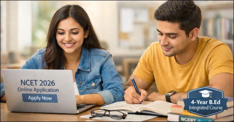 Students applying online for NTA NCET 2026 B.Ed 4-Year Integrated Teacher Education Programme ITEP.